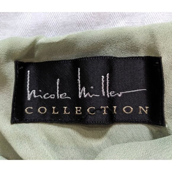 Vintage Y2K NICOLE MILLER Collection Low Rise Silk Ruffle Mini Skirt Size S - Picture 2 of 5